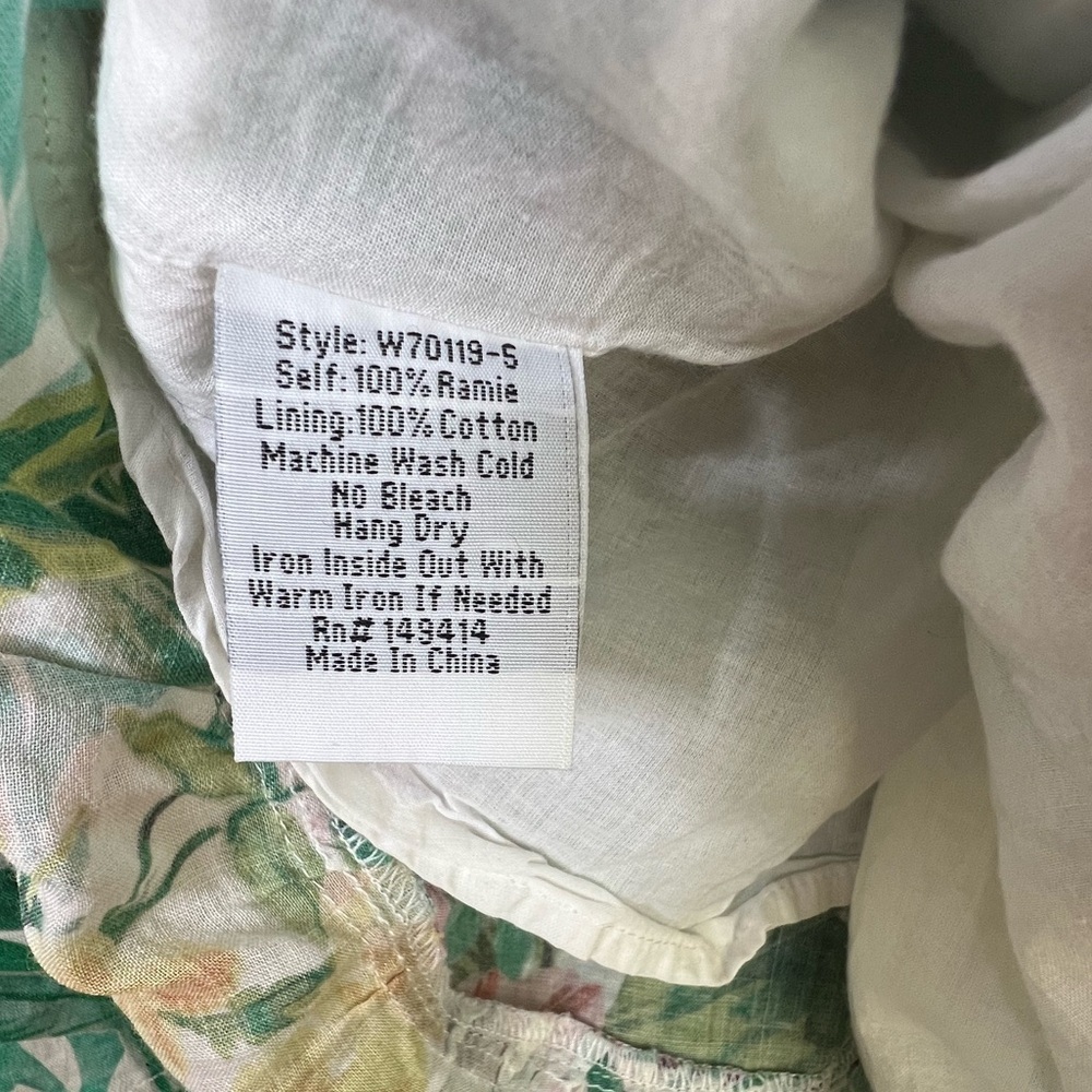 Johnny Was Linen Wrap Skirt, Tulum Print, size L - Picture 6 of 6